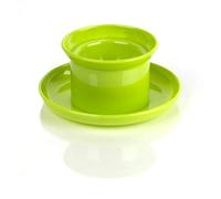 Kimmel 21-000-2307 - Set di 2 portauovo con piattino, in plastica, colore: Limone