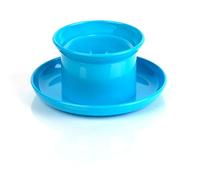 Kimmel 21-000-2308 - Set di 2 portauovo con piattino, in plastica, colore: Azzurro
