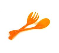 Kimmel 21-000-2712 - Cucchiaio da insalata, 2 pezzi, in plastica, colore: Arancione trasparente
