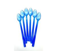 Kimmel 21-000-3015-1 Cucchiai da Cocktail riutilizzabili per Limone, 6 Pezzi, plastica, Blu/Trasparente