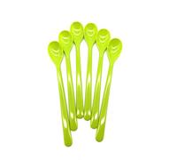 Kimmel 21-000-3207 - Cucchiaio multiuso per yogurt, 6 pezzi, riutilizzabile, in plastica, colore: Limone