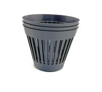Kimmel 3 vasi da fiori con fessura, 10 cm, colore grigio, per piante d'appartamento, per piante grasse, cactus, fioriera, vaso decorativo