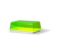 Kimmel Contenitore salvafreschezza, 21 x 14 cm, multiuso, in plastica, bianco/verde trasparente