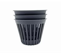 Kimmel Set di 3 vasi per orchidee, 12 cm, colore grigio