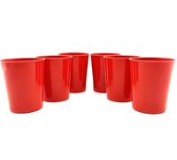Kimmel Set di 6 bicchieri da 250 ml, colore: rosso