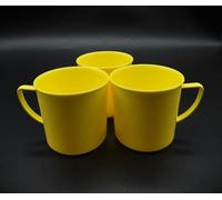 Kimmel Tazza da 330 ml, set da 3 pezzi, colore giallo, in plastica