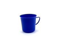 Kimmel Tazza da tè con manico, riutilizzabile, infrangibile, 330 ml, in plastica, blu, 1 pezzo (1 pezzo)