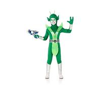 Kimokawaii Costume Alien Verde 7-9 anni anni