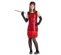 Kimokawaii Costume da Charleston rosso per bambini