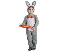 Kimokawaii Costume da coniglio grigio per bambini