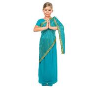 Kimokawaii GODITA DI BOLLYWOOD TURCHESE PER BAMBINI (10-12 ANNI)