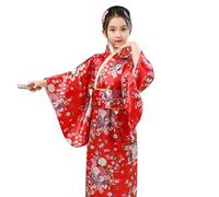 Kimono Bambina Giapponese Vestito Bambini Ragazza Ragazzo Kimono Vestaglia Pigiama Tradizionale da Ragazza Abbigliamento per Bambini Giapponese Abito per Bambina 2-10 Anni