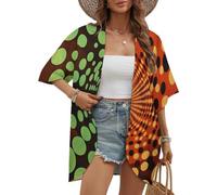Kimono da donna leggero aperto sul davanti, 3d-1, S
