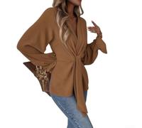 Kimono Donna Chiffon Leggero Copricostume da Spiaggia | Chiffon leggero, traspirante, per stile kimono, copre i fianchi, perfetto per il mare(Brown S)