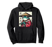 Kimono Giapponese a Forma di Rana Samurai Ukiyo-e Art Uomini Donne Bambini Felpa con Cappuccio