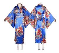 Kimono giapponese da donna, costume kimono, costume tradizionale per Halloween, cosplay, geisha yukata