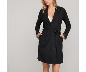 Kimono in maglia, dettagli pizzo Nero 42/44 (IT) - 38/40 (FR)