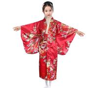 Kimono Karate Bambino, Kimono Vestito Giapponese Bambina Elegante Abiti Accappatoio Manica Lunga Costume Da Ragazza Geisha Cinese Yukata Abito Ragazze Carnevale Cosplay 5 1 2 3 4 5 6 7 8 10 anni