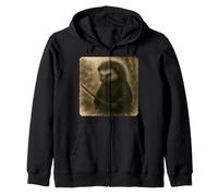 Kimono Katana Guerriero Samurai Riccio Zen Sumi-E Vintage Felpa con Cappuccio