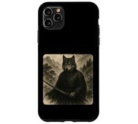 Kimono Katana Wolf Samurai Warrior Zen Sumi-E Vintage Custodia per iPhone 11 Pro Max