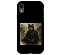Kimono Katana Wolf Samurai Warrior Zen Sumi-E Vintage Custodia per iPhone XR
