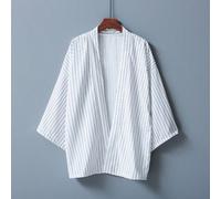 Kimono stile giapponese con vestibilità ampia e versatile, a righe, copricostume estivo, vestaglia, copri-costume da spiaggia, leggero e protettivo dai raggi solari Tagli UnicaColore unico,A strisceTe