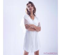 Kimono vestaglia sposa raso e pizzo bianco Admas 57302