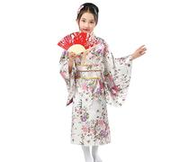 Kimono Vestito Giapponese Bambina Elegante Abiti Accappatoio Manica Lunga Costume Da Ragazza Geisha Cinese Tradizionale Abito Yukata Ragazze Carnevale Cosplay
