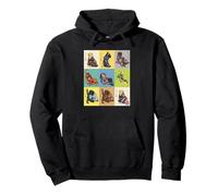 Kimono Vintage Giapponese Ukiyo-e Labrador Retriever Felpa con Cappuccio