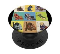 Kimono vintage giapponese Ukiyo-e Labrador Retriever PopSockets PopGrip Adesivo