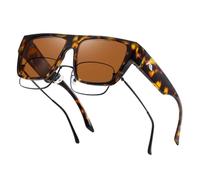 kimorn Alta Protezione Fit About Occhiali da Sole Polarizzati Oversize UV400 per Uomini e Donne (Montatura per budino al tofu/lente da tè leggera)