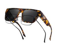 kimorn Alta Protezione Fit About Occhiali da Sole Polarizzati Oversize UV400 per Uomini e Donne (Montatura per budino al tofu/lente grigia)