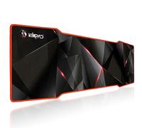 Kimpad Special Geometry Series - Tappetino Gaming XXL Performance e Stile - Mousepad 900 x 300 x 4 mm - Design Innovativo per Precisione Estrema - Bordi Rosso Resistente - Impermeabilità Garantita