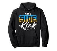 KIM'S Side Kick T-Shirt Nome Kim Felpa con Cappuccio