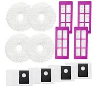 KimSin Accessori per Eureka J15 Pro Ultra aspirapolvere robot di ricambio, 4 Panni, 4 Sacchetti, 4 Filtro