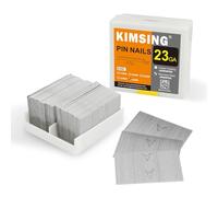 KIMSING Chiodi micro pin in acciaio inox calibro 23, 9.000 pezzi/scatola, 1-3/8 pollici (35 mm) perni senza testa adatti per chiodatrici pneumatiche e pinze ad aria per mobili