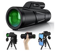 Kimwood - Telescopio monoculare ad alta potenza, 12 x 50 HD, con supporto per smartphone, cannocchiale monoculare con prisma BAK4, impermeabile, portatile per animali selvatici e uccelli