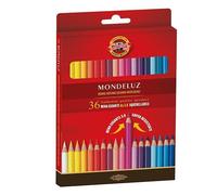 KIN Mondeluz Pastelli Acquerellabili in 4 astucci da 36 pz. Mina da 3.8mm