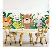 kina - SM0023 Adesivi Murali Fasce per Camerette Bambini - Grafica Wild Child Greche Protezione e Decorazione Pareti Rivestimento Mobili Tavoli e Armadi 40x130 cm