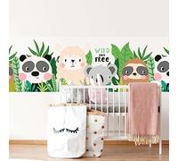 kina - SM0024 Adesivi Murali Fasce per Camerette Bambini - Grafica Wild And Free Greche Protezione e Decorazione Pareti Rivestimento Mobili Tavoli e Armadi 60x130 cm