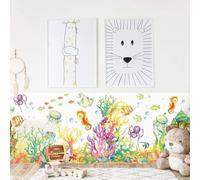 kina - SM0041 Adesivi Murali Fasce per Camerette Bambini - Grafica Animali di Mare Greche Protezione e Decorazione Pareti Rivestimento Mobili Tavoli e Armadi 40x130 cm