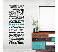 kina - UV01320 | Adesivi Murali | Aforismi | PVC trasparente | Decorazione parete | Casa e Negozi | Soggiorno e Camera | Misure 32x80 cm