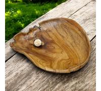 Kinaree Ciotola decorativa in legno di radice di teak - Ciotola fatta a mano circa 20-60 cm - Ciotola in legno naturale per frutta, decorazione o come chiave nel corridoio (Ø 60 cm)