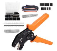 Kinberry Set di connettori a crimpatura, 1550 pezzi, connettori da 2,54 mm e perni di crimpatura, strumento di crimpatura per AWG 23-16 (0,25-1,5 mm²), durevole, ergonomico, adatto per ATX, EPS, PCIE