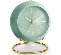 Kinberry Sveglia da comodino, sveglia alimentata a batteria, silenziosa, senza ticchettio, orologio da tavolo con luce notturna, regalo per donne, uomini, ragazzi e ragazze, compleanni