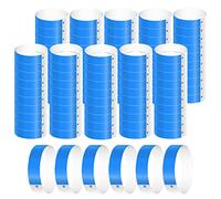 KINBOM 1000pz Braccialetti Identificativi, Impermeabile Braccialetti di Carta per Eventi Braccialetti d Ingress Braccialetti per Eventi Feste Festival Musicali Concorsi Concerti (Blu)