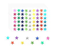 KINBOM 1080 Pezzi Adesivo Ricompensa Stella, Piccoli Metallici Decalcomanie Rimovibili Premi Adesivi Stelle Scuola per Bambini Studenti Insegnanti (Multicolore, Diametro 1,3cm)