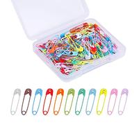 KINBOM 120 Pezzi 19 mm Spille da Balia, Mini Spille da Balia Spille da Balia in Metallo per Cucito Artistico e Creazione di Gioielli (Colorato)