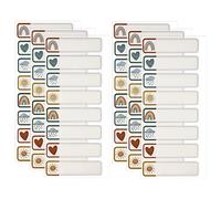 KINBOM 120 pezzi Adesivi per Nomi Impermeabili, Name Stickers Etichette per Bambini Adesivi per Nome Bambini per l'Asilo Nido Bottiglie d'Acqua Contenitori per l'Organizzazione