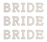 KINBOM 15 Pezzi Toppe Termoadesive con Strass, Applique Perle Strass Sposa Glitter Toppe Adesive Lettere per Tessuto per Abbigliamento Cappelli Scarpe Forniture Artigianali Fai-Da-Te